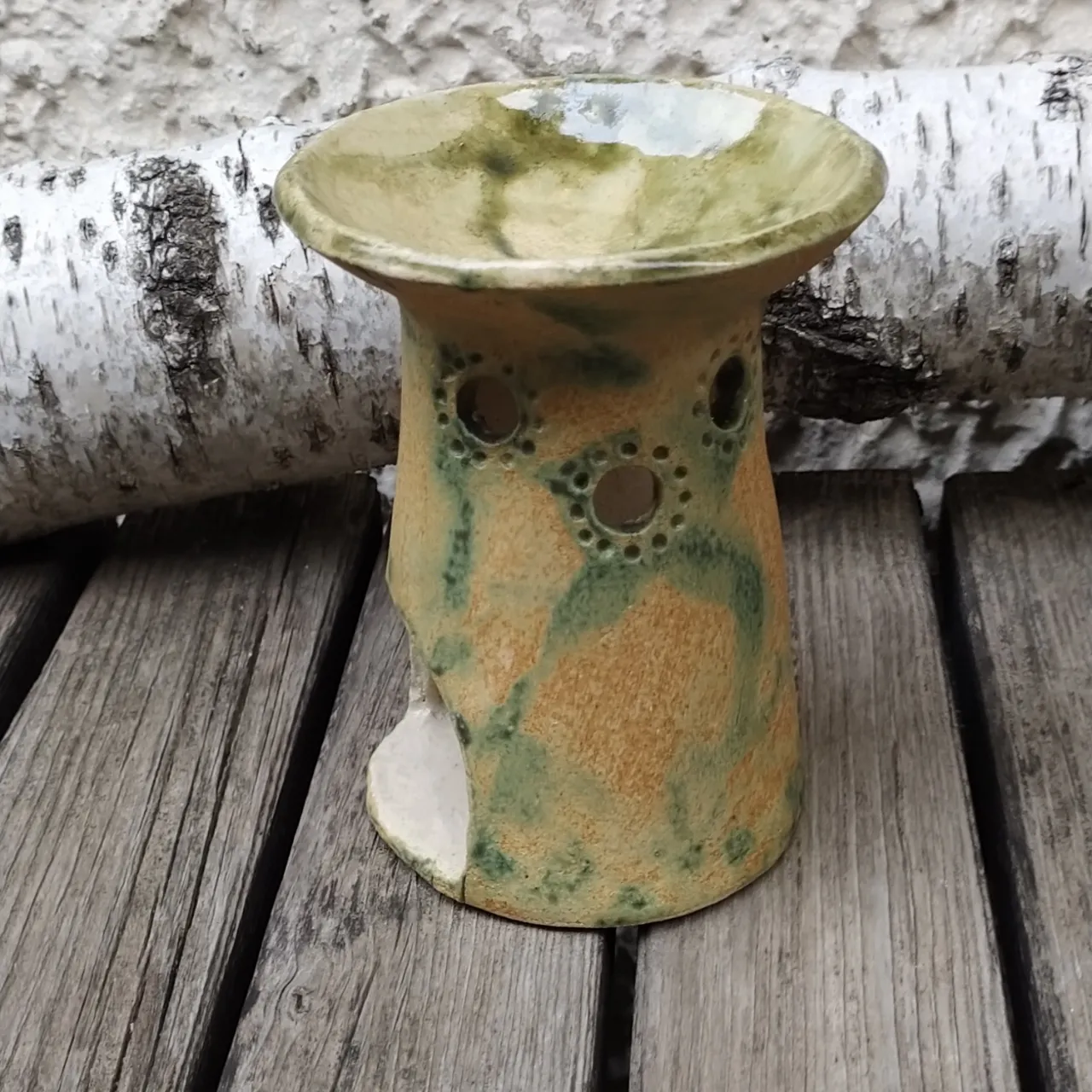 céramique diffuseur vert orange