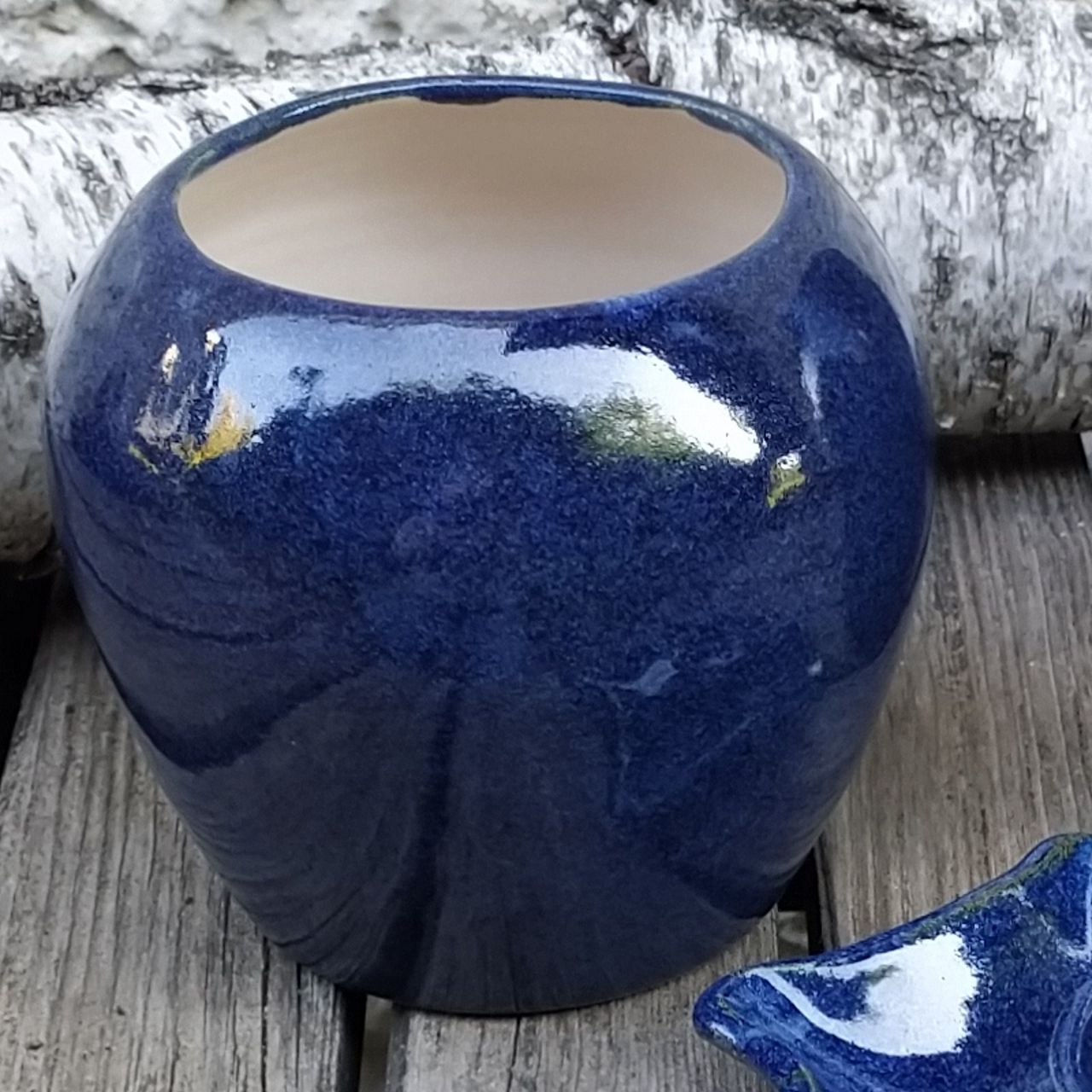 Céramique Vase bleu large